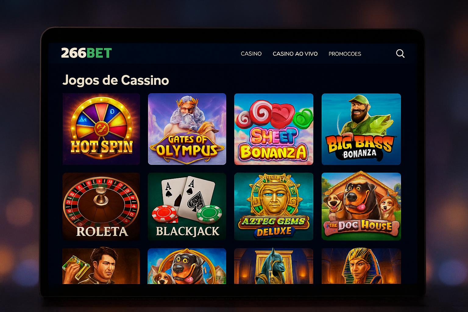 Jogos de cassino online inovadores e emocionantes na 266BET