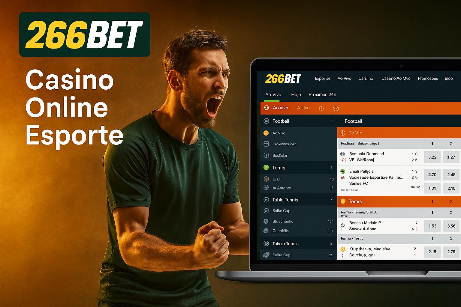 Aposte em apostas esportivas no cassino online 266BET