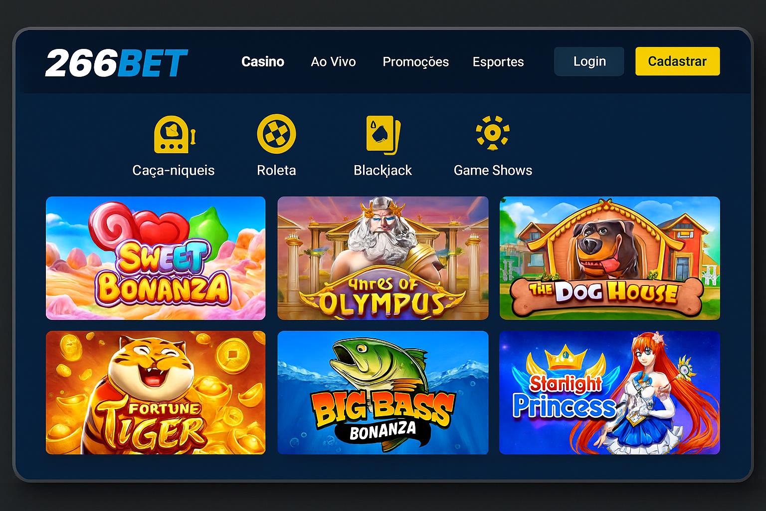 Jogos de Slot no Casino Online 266BET